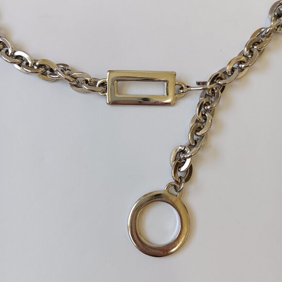 Women's Silver Cable Chain Belt One Size - Picture 2 of 8